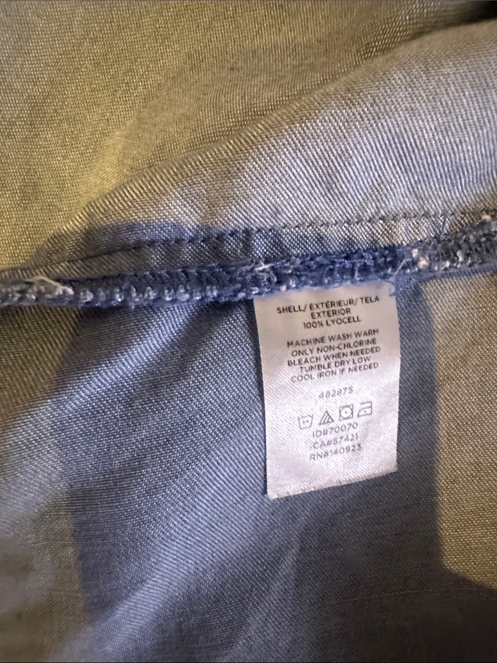 LOFT Light Blue Wrap Blouse - Picture 3 of 4